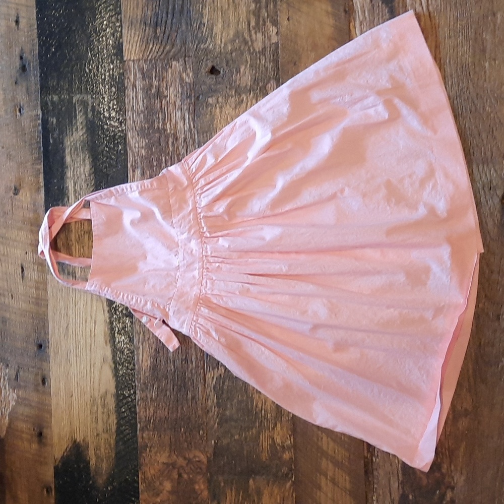 Bonpoint pink pinafore sz 6